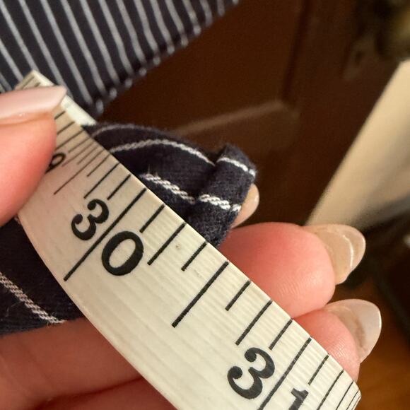 PAUL SMITH | Black and White Striped Button up Collared Shirt | Large - Picture 7 of 7